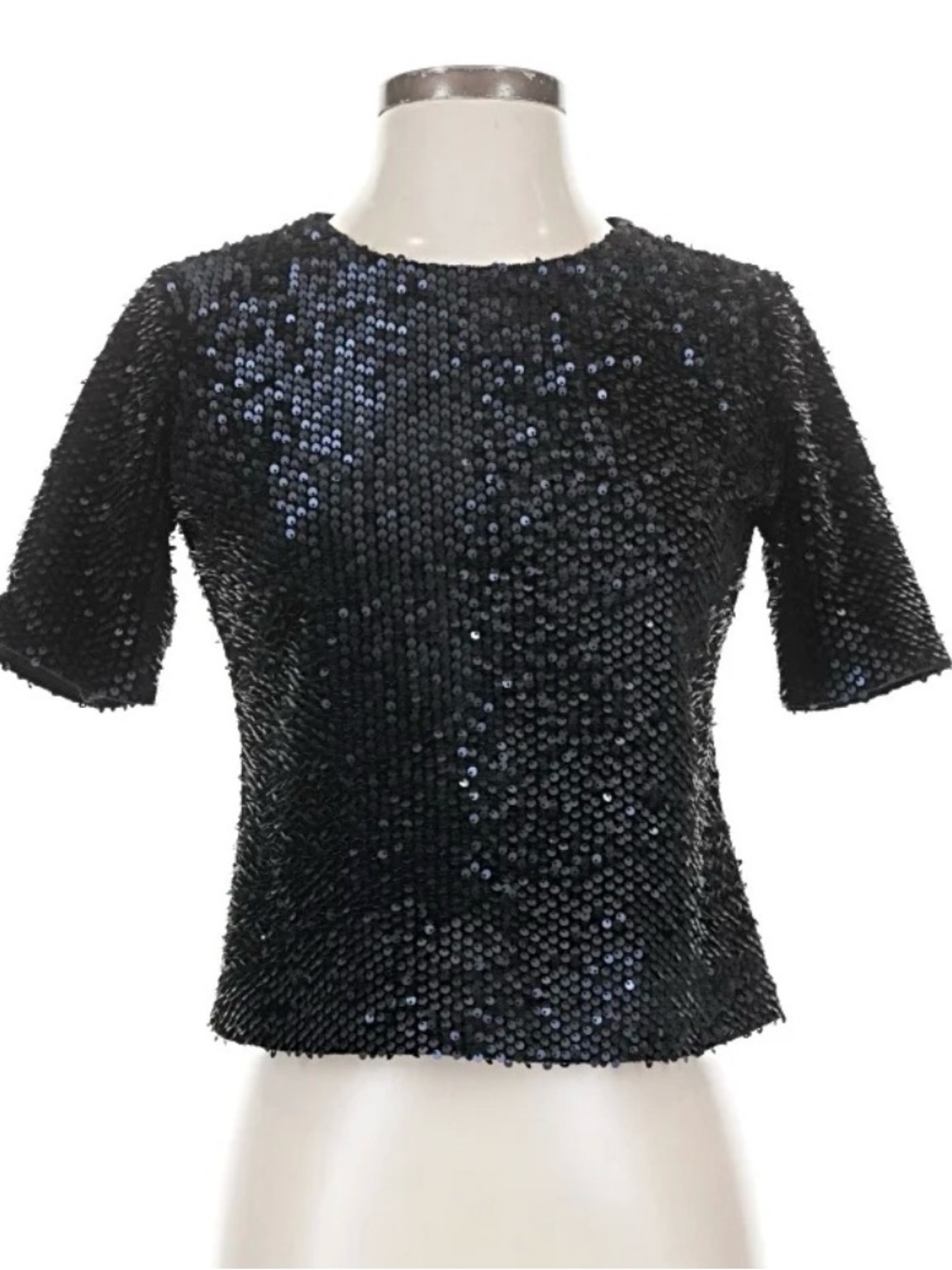 Ann Taylor sequin short sleeve top